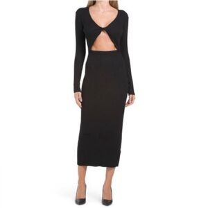 House of Harlow 1960 WORN ONCE black winter keyhole dress